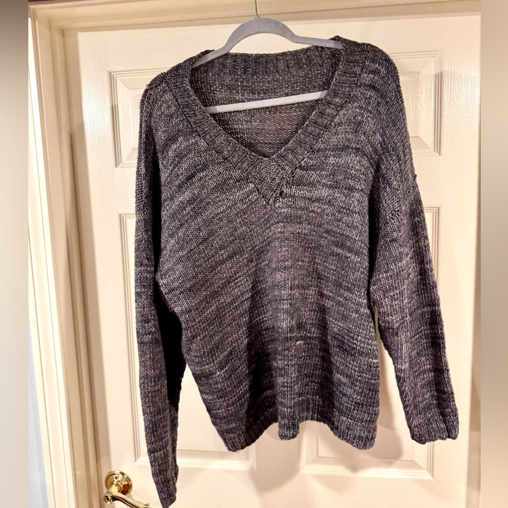 Hand Knit V neck Sweater